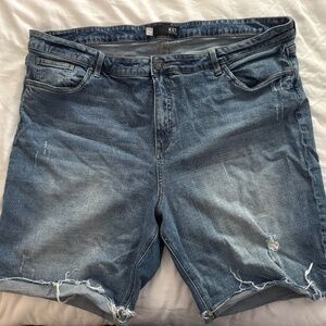 Kut from the Kloth High Rise Bermuda Shorts Denim 24W